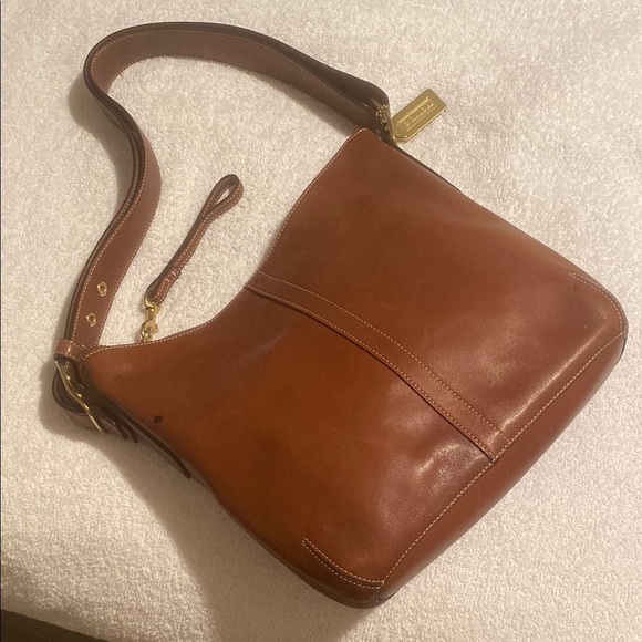 Coach Legacy Brown Leather Shoulder Bag - Picture 1 of 12